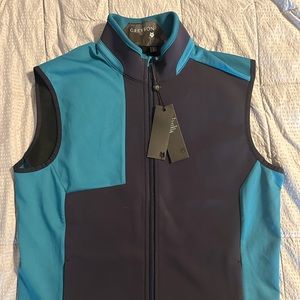 Greyson Golf Iroquois Full Zip Performance Stretch Vest.  Men’s Size Medium/Blue